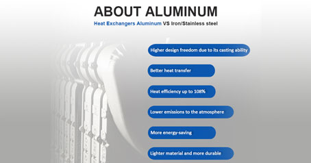 Wärmetauscher Aluminium VS Eisen/Edelstahl